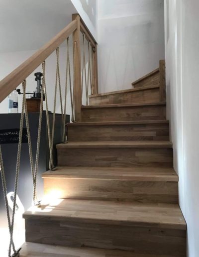 escalier bois puceul